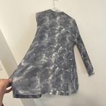 Hippie Rose  Blue Tie Dye Ribbed Knit Open Long Sleeve Boho Long Cardigan Sweater Photo 12