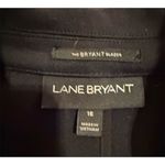 Lane Bryant  Women's Blazer Black Faux Leather Trim size 16 Photo 8