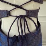 Blondie Nites Vintage 90s  Caged Back Cosmic Sparkle BodyCon Cocktail HoCo Dress Photo 8