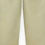 ZARA NWT light pistachio green cotton linen blend pull on pants lightweight Med Photo 1