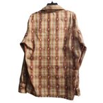 Western Plaid Shirt Long Sleeve Snap Button Cowboy Rodeo Style Size XL Brown Photo 1