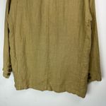 ZARA NWT  Carmen Linen Blazer Jacket Sz Medium Olive Green Lagenlook Photo 15