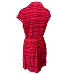 Taylor Red Striped Crinkle Collar V Photo 1