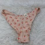 Aerie  Womens‎ Bikini L Pink Floral Stretch Hi Cut Cheeky Coverage Bottom NWT Photo 3
