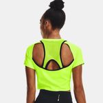 Under Armour NWT Women's Run Anywhere Crop Short Sleeve Top Lime Surge Photo 1
