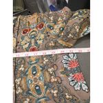 Unity World Wear Boho Paisley Kimono Sleeve Blouse Top Multicolor M Brown Size M Photo 6