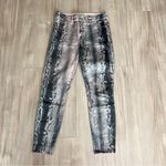 L'Agence  Margot Snakeprint Shiny Skinny Jeans Photo 5