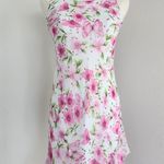 American Vintage Y2K She’s The 1 Pink Floral Butterfly Bias Cut Ruffle Hem Midi Dress Size 0 Photo 0