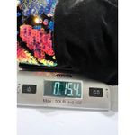 Weissman Black Velvet Sequin Bomber Jacket Rainbow Sparkle Dance Costume Top Photo 14