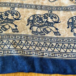 SheIn Elephant novelty print scarf with tassels at each corner. Measures 70.9” x 35.4” Photo 2