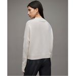 All Saints Orion Cashmere Mock Neck Jumper Sweater Ivory Small NWT Photo 2