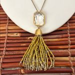 J.Crew  Gold  Beaded Tassel Necklace 28”-33” Photo 1