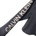 Light Blue Calvin Klein Designer CK Sweatshirt Top Athletic Crop Women’s Large! Photo 3