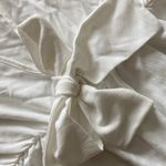 Nasty Gal NEW Knot Front Romper White US Size 8 Long Sleeve Ruffle V-Neck NWT Photo 11