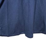 Democracy Women's Navy V-Neck Top Size XL Plush Billowy Sleeves Athleisure Cozy Photo 3