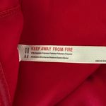 Anthropologie Satin Red Bow Crop Top Strapless Size XL NEW Photo 7