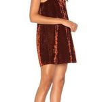 Show Me Your Mumu Friday Velvet Choker Dress Copper Crushed Velvet Womens Size X Photo 1