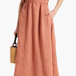 Sandro Elsa Crinkle Open Back Midi Dress Antique Rose Sz 38 Photo 0