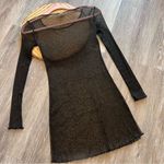 For Love & Lemons  skivvies mesh metallic mini dress women’s size XS‎ Photo 4