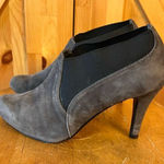 Apt. 9  Women's Grey Suede Leather High Heeled Ankle Bootie Size 6 Photo 0