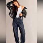 Free People  Alexis cropped vegan leather jacket black Photo 2