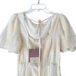 Nap Loungewear Cream Cotton Embroidered Midi Dress NWTs size small Photo 3