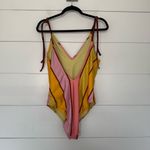 Aerie  Women’s Large Striped One Piece Swim Photo 2