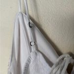 Japna  White Maxi Dress with Tan Detailing size medium Photo 6