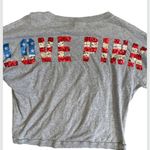 PINK - Victoria's Secret PiNK Victoria’s Secret Bling Sequin American Flag Patriotic Long Sleeve Shirt Photo 5