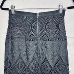 Moulinette Soeurs  Anthropologie Garden Sihouette Black Lace Skirt Sz 0 Photo 4