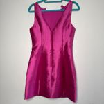Hutch  Chesca Dress Fuchsia Pink Mini Sleeveless Bow Cocktail Party Wedding S Photo 7