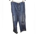 Free People  Dustbowl Wide Leg Jeans Miners Blue NWT 32 Photo 1