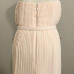 French Connection Shelby Summer Maxi Dress in Swansdown Light Pink Pleated NWT Photo 5