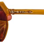Dior Christian  Vintage Oversized Sunglasses | Gold Frames, Brown Lenses Photo 4