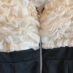 Papaya Short dress strapless ivory black S fitted Semi Formal Form Fitting Photo 8