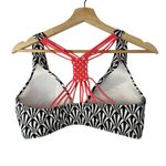 a.n.a  Black & White Geometric Printed Coral Macrame Racerback Bikini Swim Top 10 Photo 1