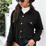 Esley Casual Large Vintage Irregular Shirt Jacket Photo 0