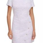 Calvin Klein Lavender Classy Tweed Dress Photo 9