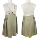 Alexander Wang  Mini Silk Dress Colorblock A-Line Pleated Party Size 6 Photo 2