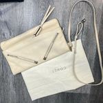 Stella & Dot COVET Waverly leather clutch to crossbody ivory gold purse ($299) Photo 2