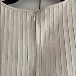 Ecru  White Genuine Leather Tank Top Size Medium Photo 6