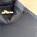 Three Dots  Blue Cowl Neck Long Sleeve Stretch Ribbed Blouse Top Size Xs X-small Photo 4