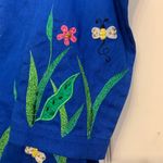 Quaker Factory Blue Embroidered NWT Large Spring Summer Jacket. 2019 Photo 3