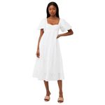 Show Me Your Mumu  Odette Midi Dress in White Small Womens Long Cotton Photo 9