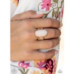 Paparazzi Mystical Mantra Gold Ring (120) Photo 0
