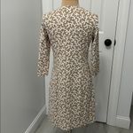 J. Mclaughlin Tan White Coral Print Dress Photo 1