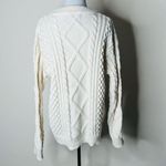 Aelfric Eden  Cream Fisherman Cable Knit Sweater Photo 3