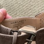 Tahari NEW  Taupe Grey Margaret Perforated Suede Block Heel Sandals Shoes 8 NIB Photo 5