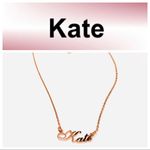 Sterling Silver “KATE” rose gold  name necklace Photo 1