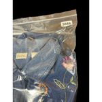 VTG 90s Bobbie Brooks Embroidered Floral Mixed Denim Shirt Button Up L Boho Blue Size L Photo 12